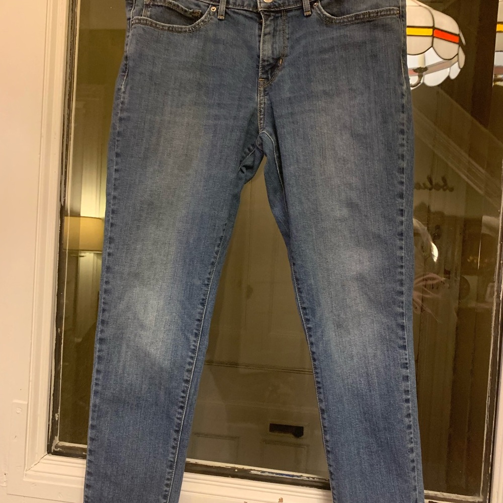 Levi's Blue Slim Jeans with Worn-In Look